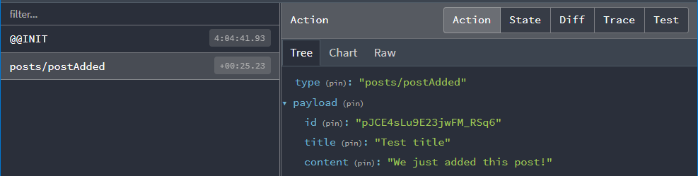 Contenidos de la acción postAdded
