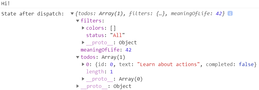 Registro del enhancer meaningOfLife en el almacén